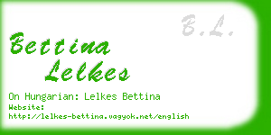 bettina lelkes business card